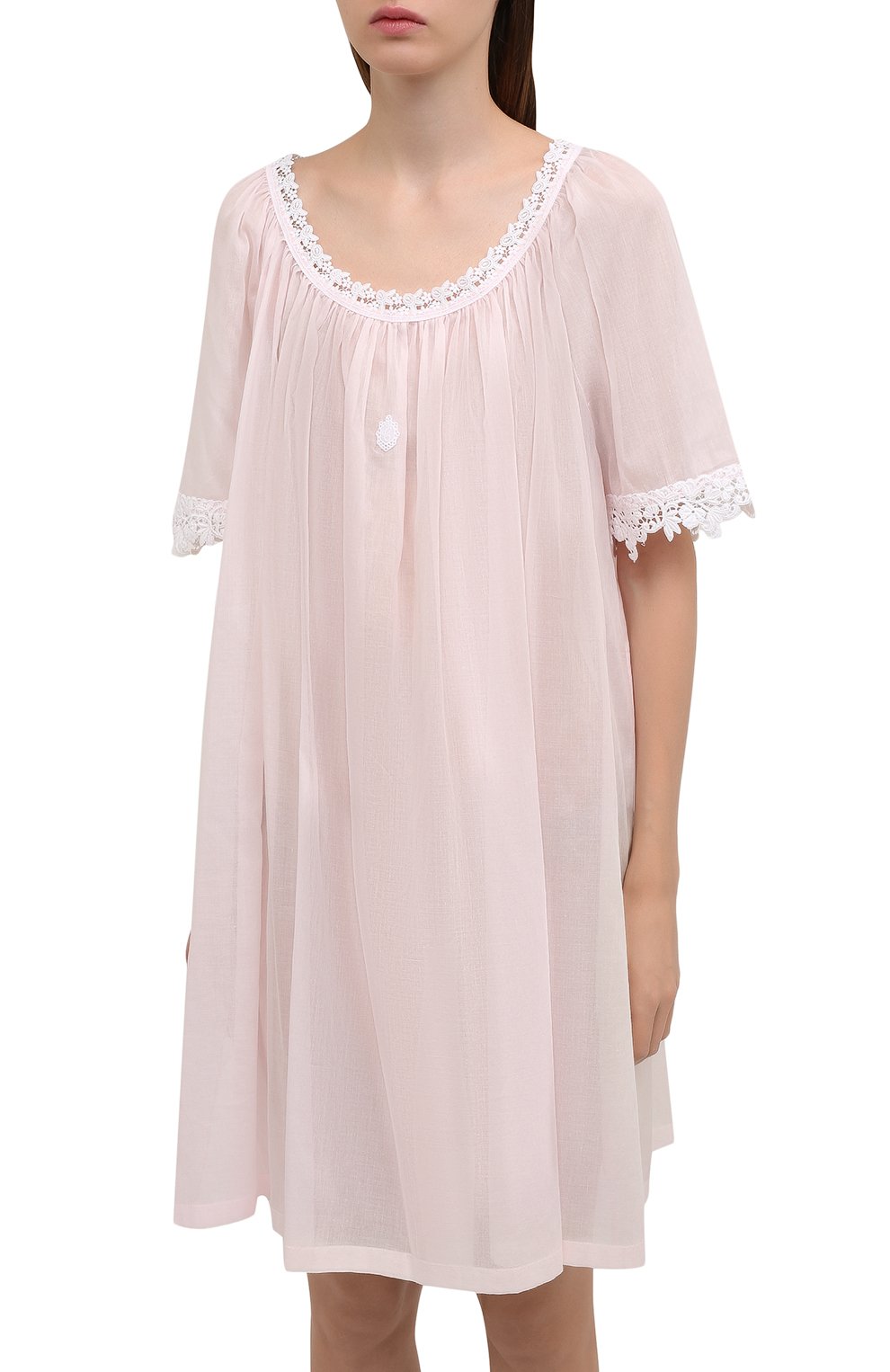 Хлопковая сорочка CELESTINE розового цвета по цене 39950 руб., арт. 30002720/ANNIKA BD, фото 3 Хлопковая сорочка CELESTINE, арт. 30002720/ANNIKA BD, фото 3