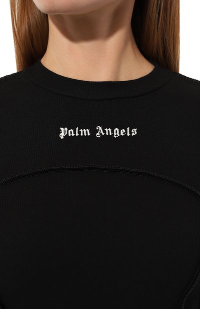 Хлопковое платье PALM ANGELS, арт. PWDH004F23FAB0011003, фото 5