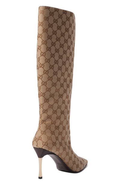 Текстильные сапоги bombshell GUCCI бежевого цвета по цене 228000 руб., арт. 865623/FAFWD, фото 5 Текстильные сапоги bombshell GUCCI, арт. 865623/FAFWD, фото 5
