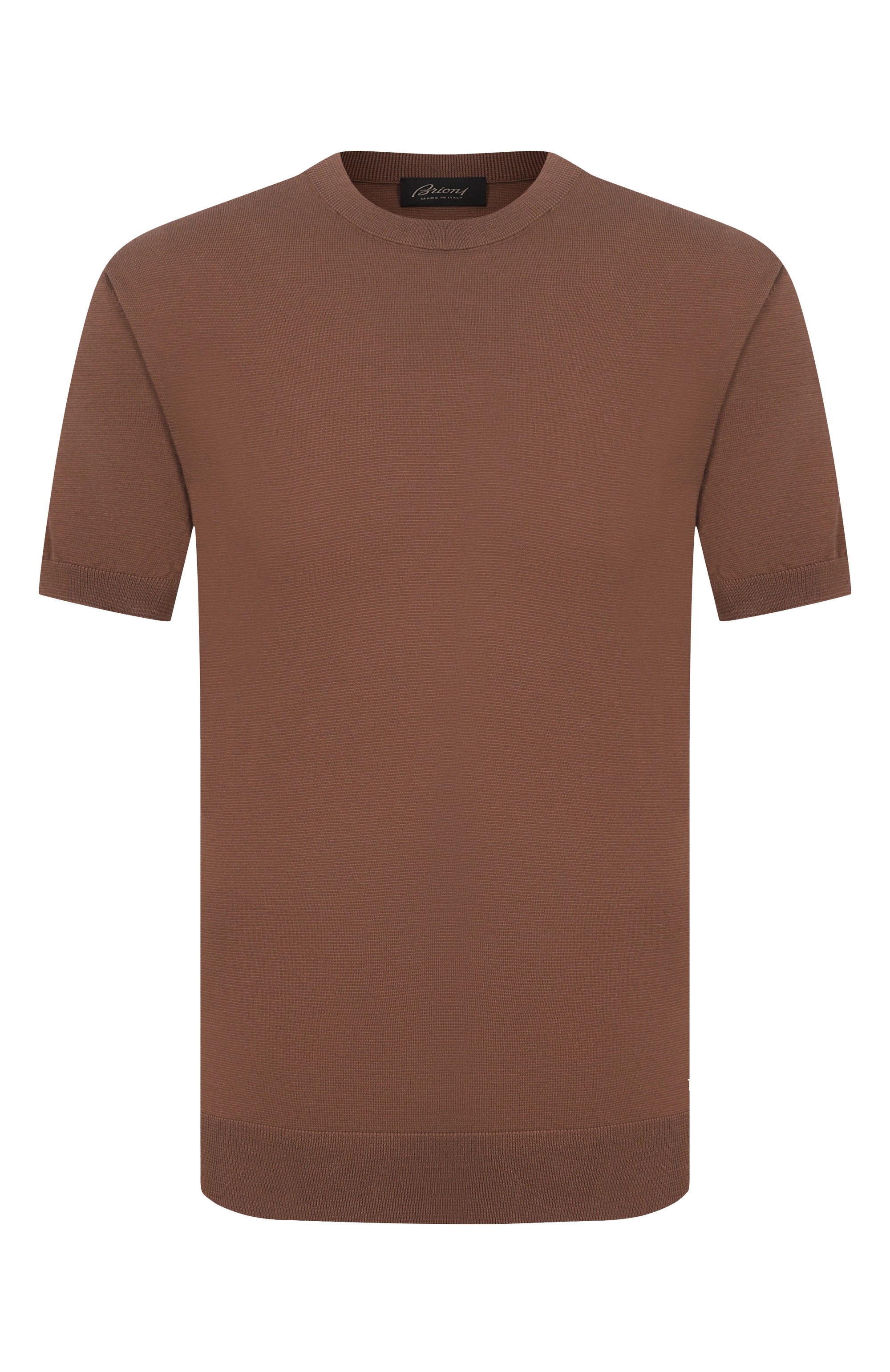 Хлопковый джемпер BRIONI коричневого цвета по цене 95100 руб., арт. UMR00L/PCK17, фото 1 Хлопковый джемпер BRIONI, арт. UMR00L/PCK17, фото 1