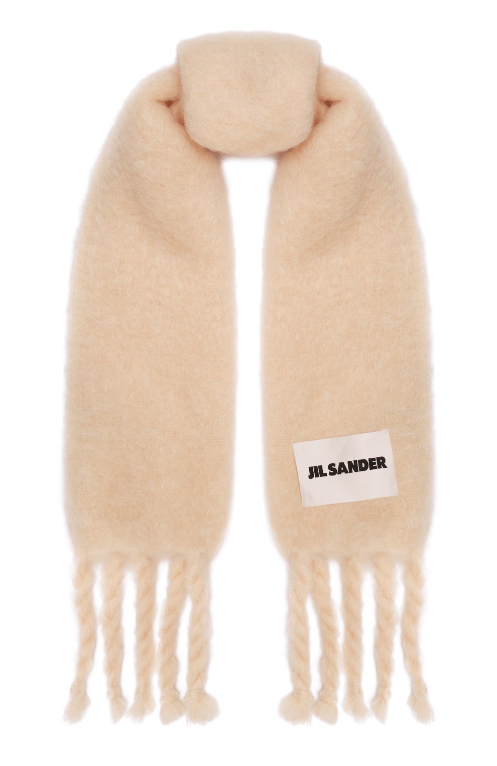 Шерстяной шарф JIL SANDER светло-розового цвета по цене 58700 руб., арт. J52TE0014/J40041, фото 1 Шерстяной шарф JIL SANDER, арт. J52TE0014/J40041, фото 1