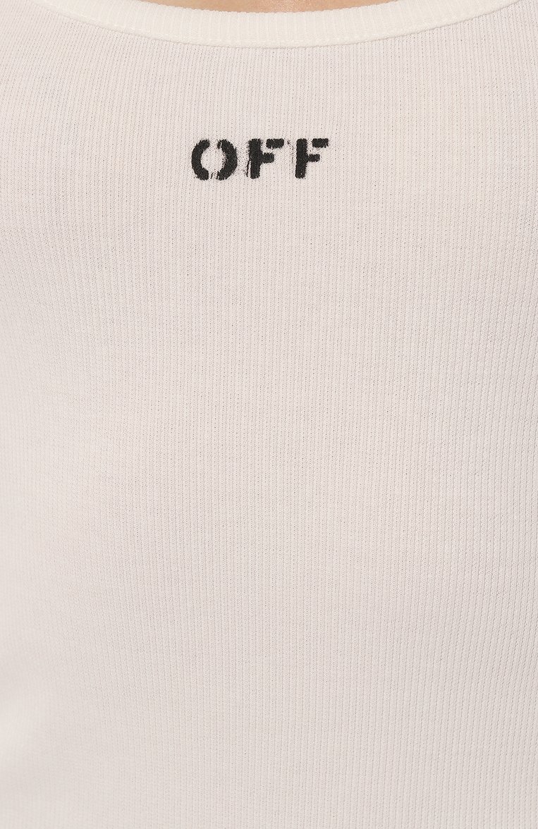 Хлопковое платье OFF-WHITE, арт. OWDB304C99JER0010110, фото 1