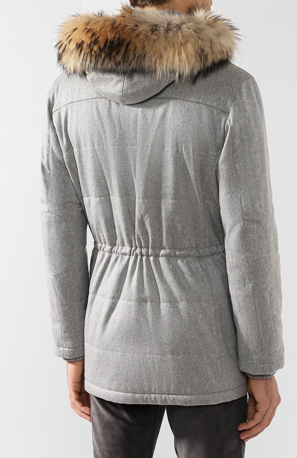 Кашемировая куртка с отделкой из енота KITON, арт. UW0482AV03P10, фото 4