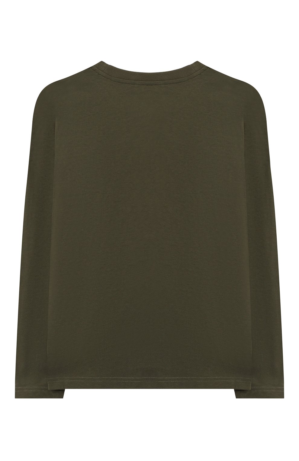 Хлопковый лонгслив MONCLER хаки цвета по цене 16850 руб., арт. F2-954-8D706-20-83092/8-10A, фото 2 Хлопковый лонгслив MONCLER, арт. F2-954-8D706-20-83092/8-10A, фото 2