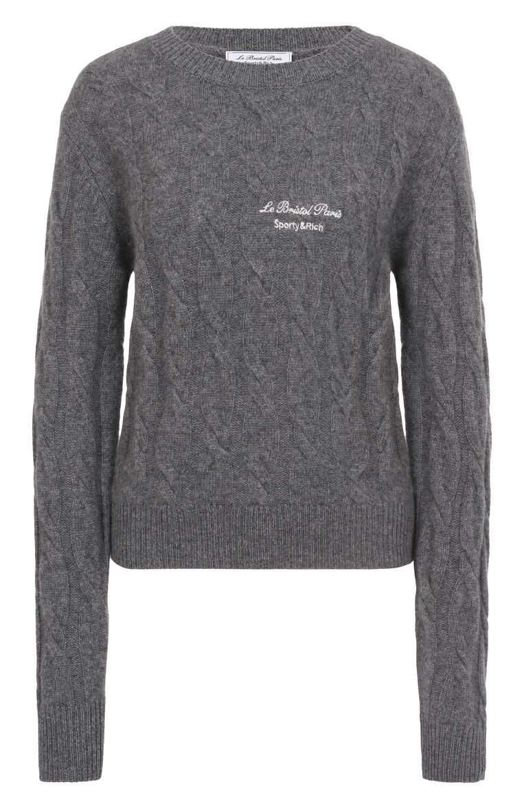Свитер из кашемира и шерсти sporty & rich x le bristol paris SPORTY AND RICH, арт. WS066517619GY03, фото 1