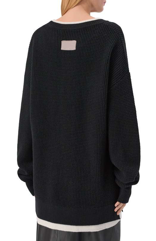 Свитер из шерсти и кашемира Aya Muse AMSS2563 Чёрный  AMSS2563 Фото 4