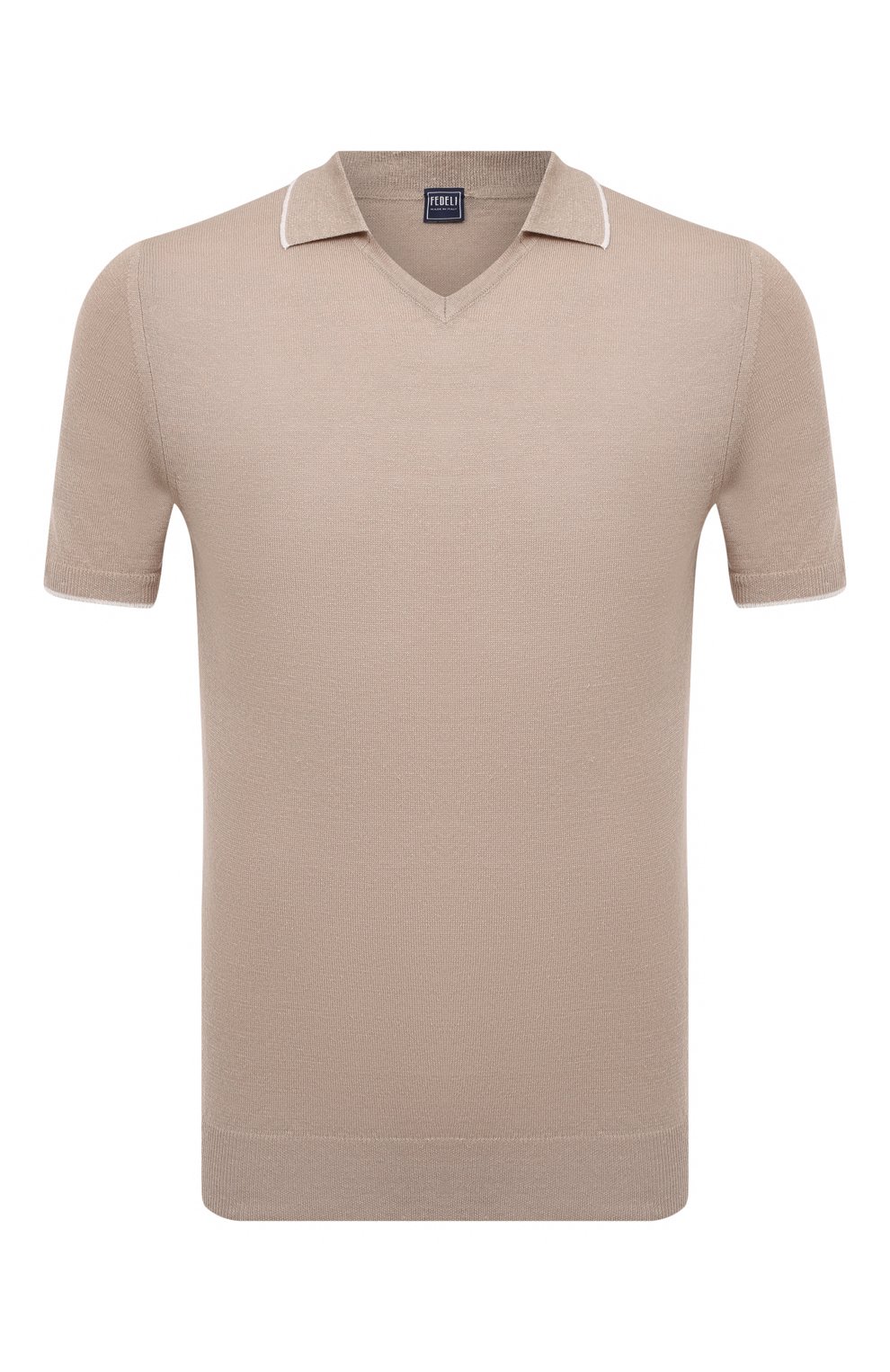 Поло изо льна и хлопка FEDELI, арт. 6UE05428, фото 1