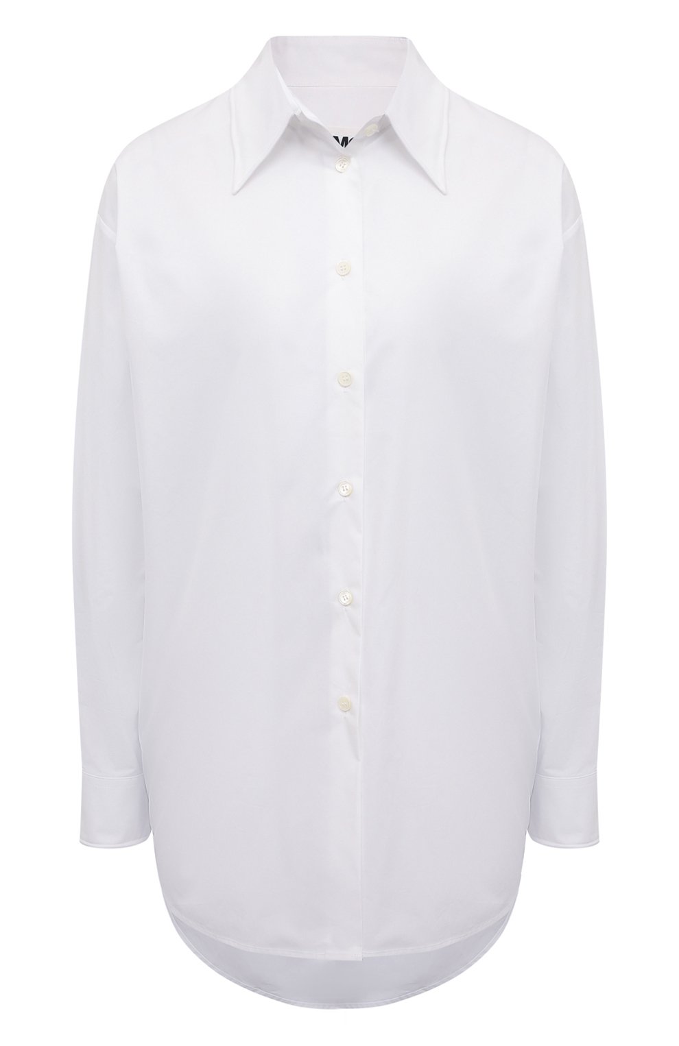Хлопковая рубашка MM6 белого цвета по цене 62950 руб., арт. S62DL0055/S47294, фото 1 Хлопковая рубашка MM6, арт. S62DL0055/S47294, фото 1