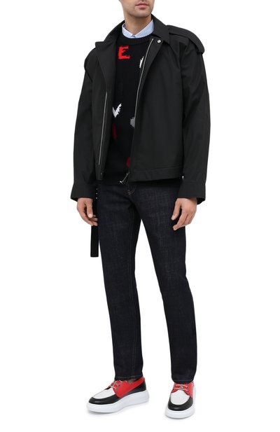 Кожаные кеды ALEXANDER MCQUEEN, арт. 625195/WHYF2, фото 2