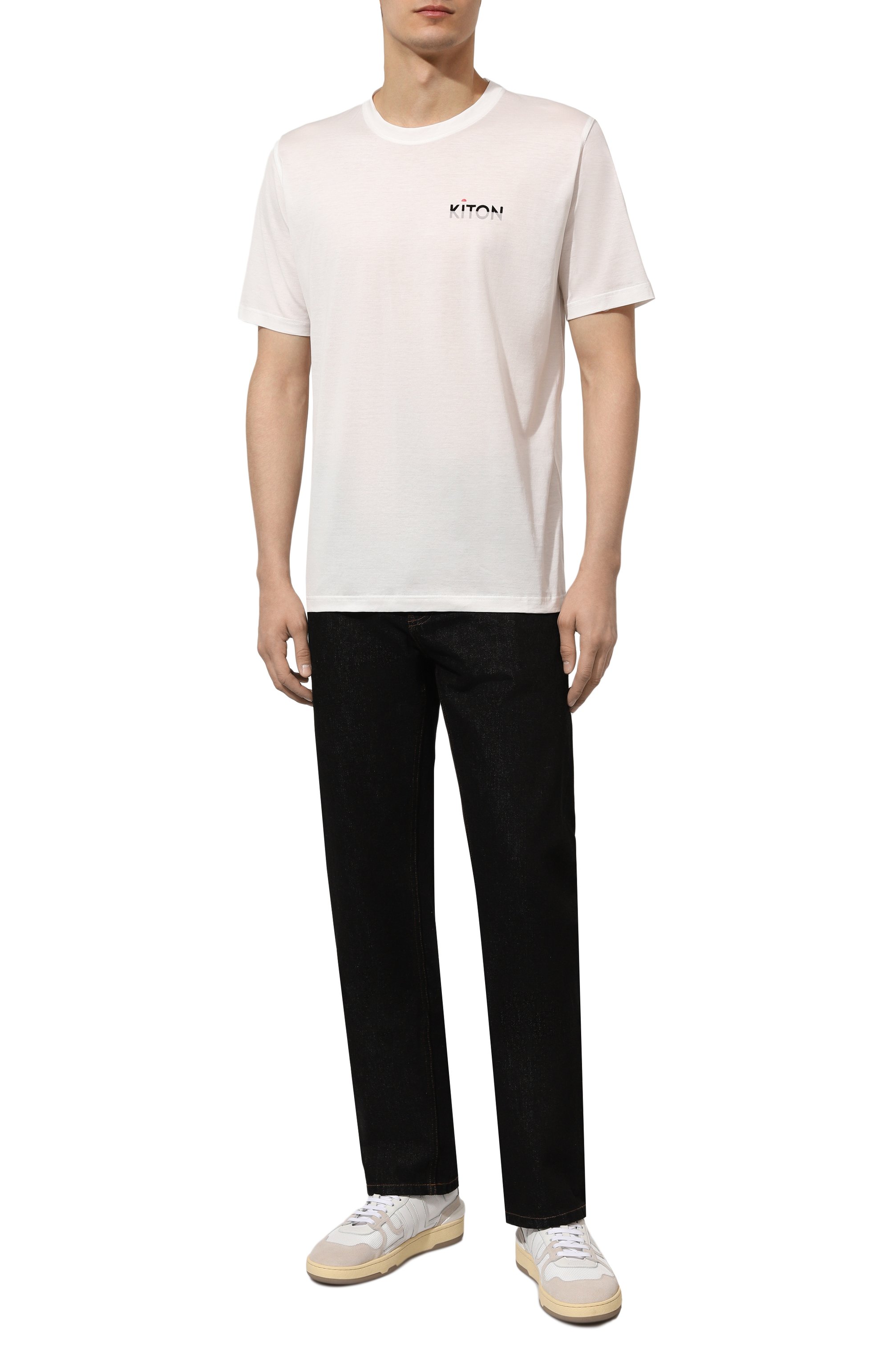 Хлопковая футболка KITON, арт. UMK0487HE, фото 2