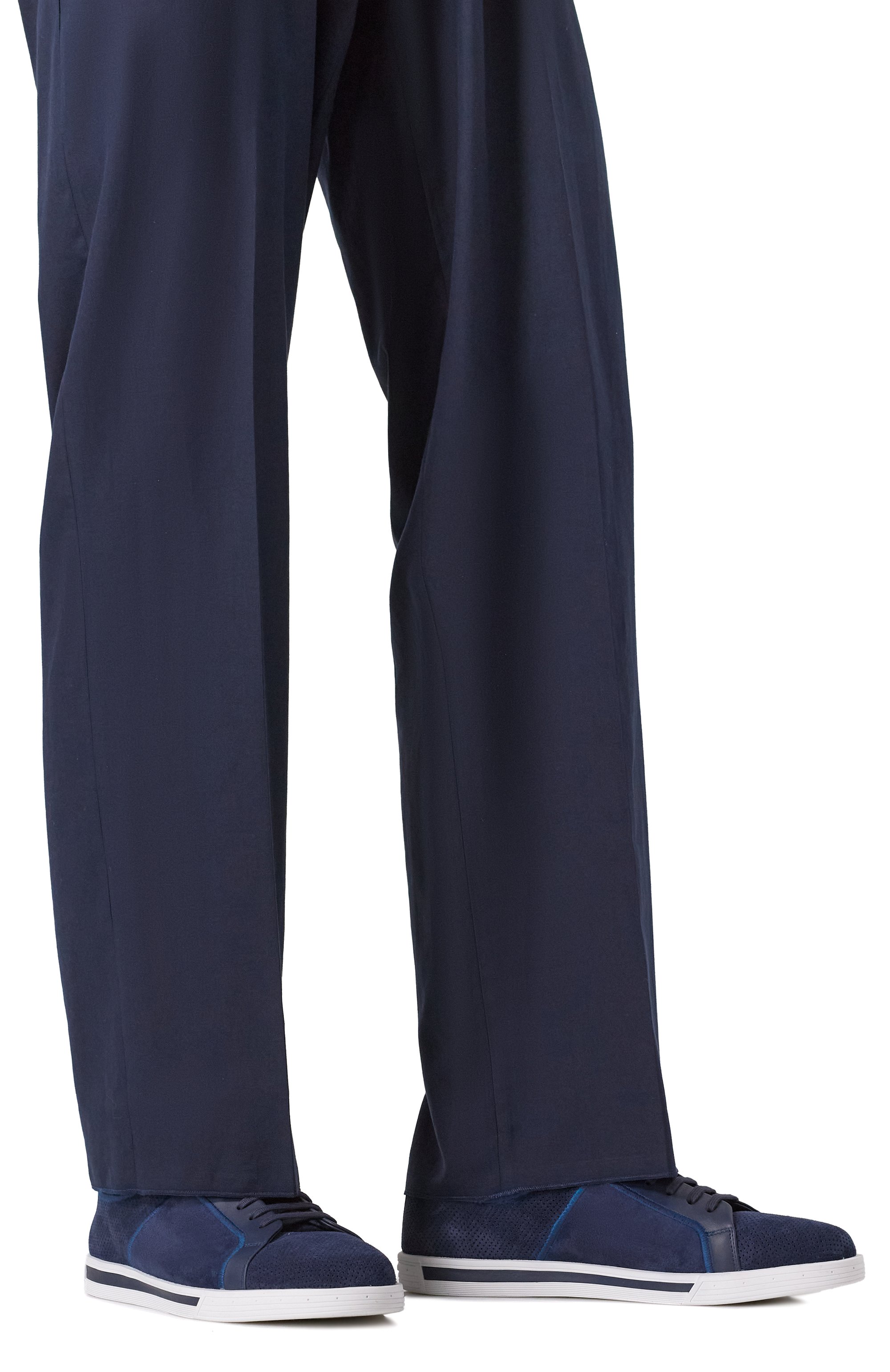 Замшевые кеды STEFANO RICCI темно-синего цвета по цене 142500 руб., арт. UV33_G5208/SDPWY, фото 3 Замшевые кеды STEFANO RICCI, арт. UV33_G5208/SDPWY, фото 3