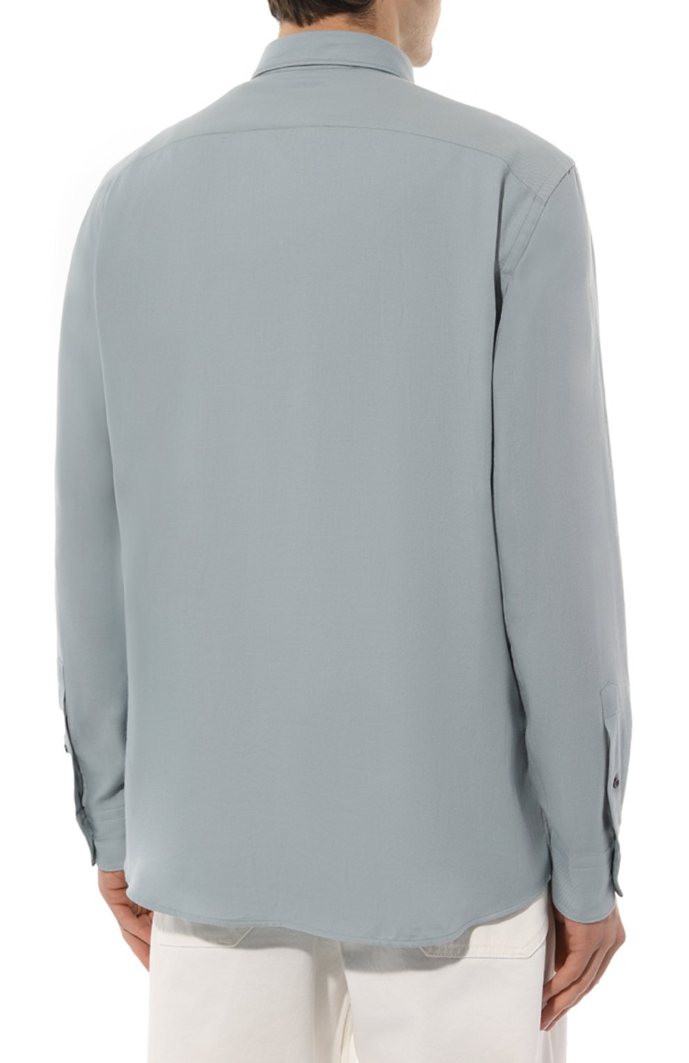 Рубашка из хлопка и кашемира ZEGNA, арт. UCX44A6/SRF5013, фото 4