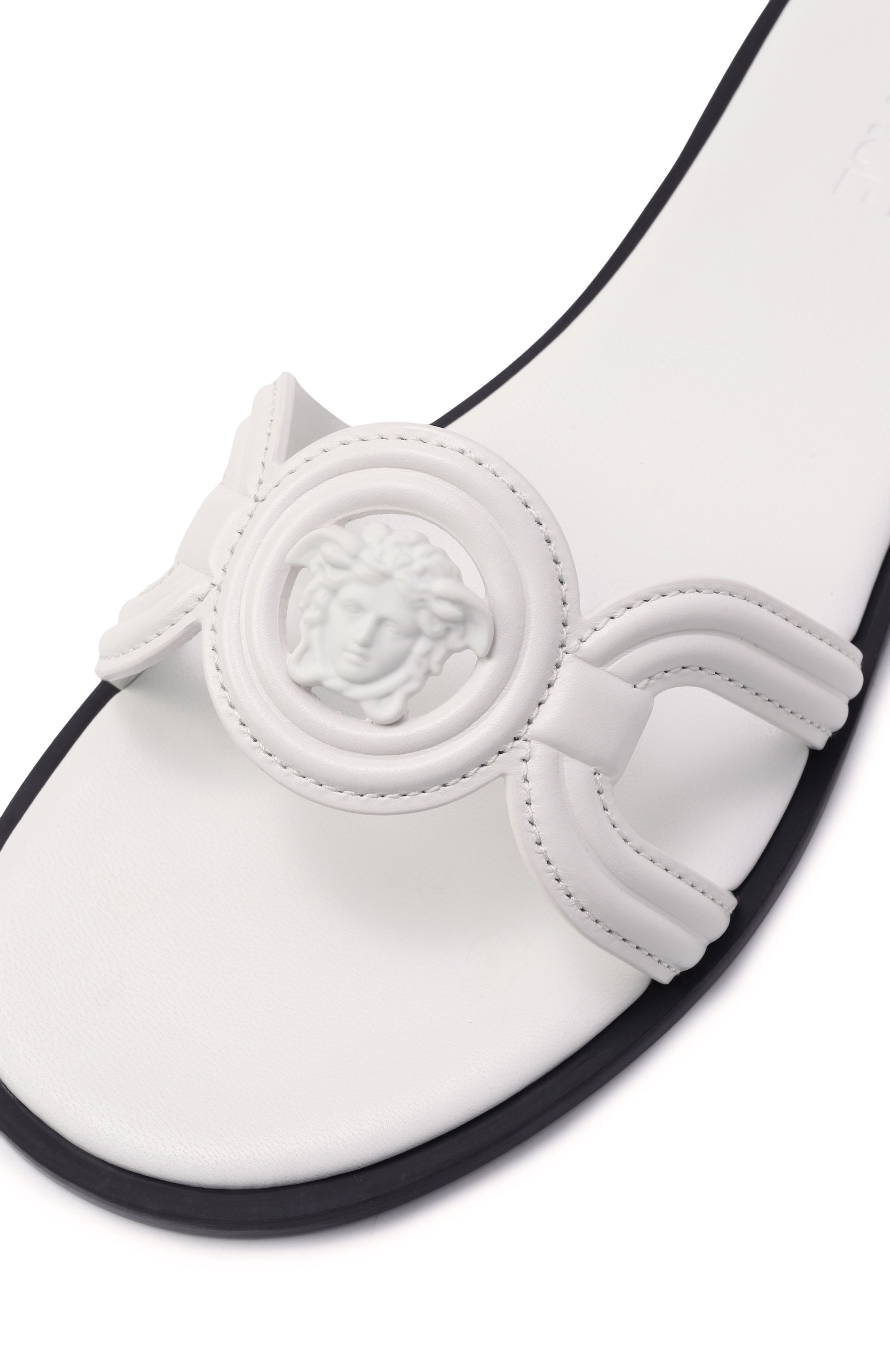 Кожаные шлепанцы medusa '95 VERSACE, арт. 1018364/DVT2P, фото 7