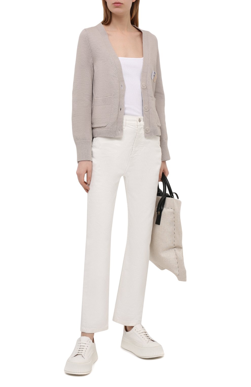 Хлопковый кардиган OFF-WHITE, арт. 0WHB015S21KNI001, фото 2