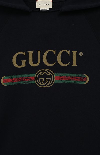 Хлопковое худи с логотипом бренда GUCCI, арт. 532484/X9039, фото 3