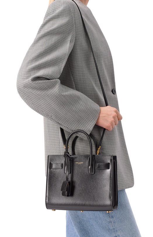 Сумка Sac de Jour nano Saint Laurent 392035/02G9W_001 Чёрный  392035/02G9W_001 Фото 2