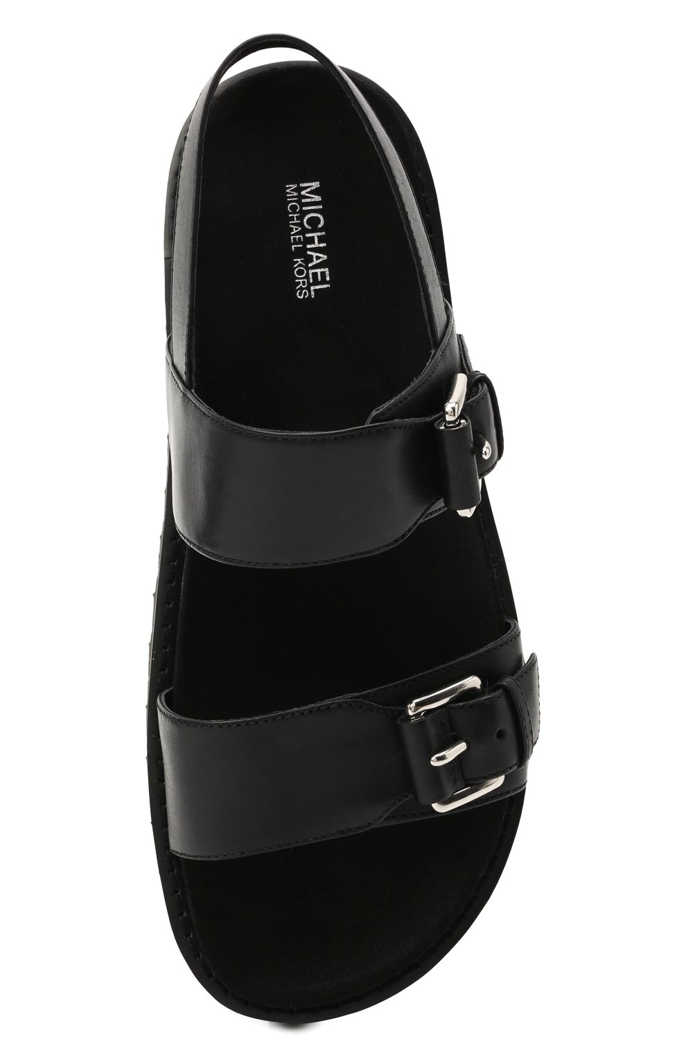 Кожаные сандалии judd MICHAEL MICHAEL KORS черного цвета по цене 21200 руб., арт. 40T1JUFA2L, фото 5 Кожаные сандалии judd MICHAEL MICHAEL KORS, арт. 40T1JUFA2L, фото 5