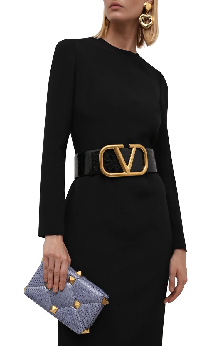 Ремень из кожи аллигатора vlogo signature VALENTINO, арт. WW2T0S10/QRL/AMIS, фото 2