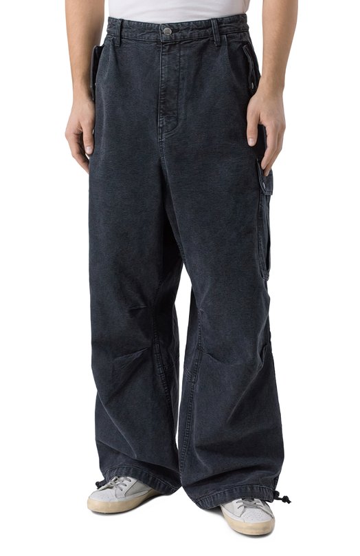 Хлопковые брюки-карго Rhude RHFW25PA05012 Чёрный  RHFW25PA05012 Фото 3