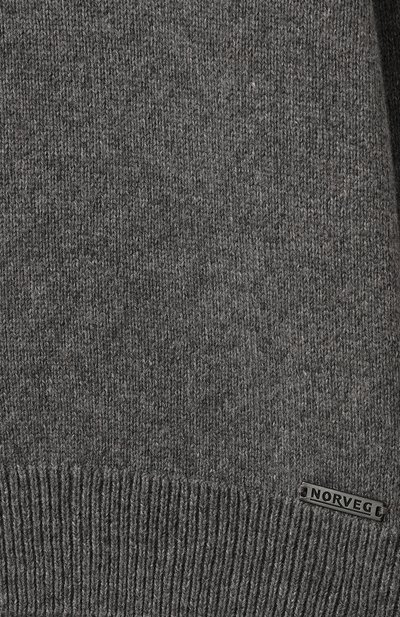 Свитер из шерсти и вискозы NORVEG серого цвета по цене 5000 руб., арт. 18SWCU-022, фото 3 Свитер из шерсти и вискозы NORVEG, арт. 18SWCU-022, фото 3