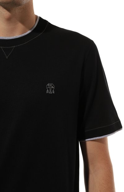 Хлопковая футболка BRUNELLO CUCINELLI, арт. M0B137451G, фото 5