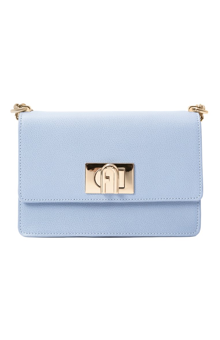Женская сумка furla 1927 mini FURLA светло-голубого цвета, арт. BAFKACO/ARE000 | Фото 1 (Размер: mini; Материал: Натуральная кожа; Ремень/цепочка: На ремешке)