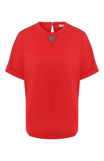 Женский хлопковый топ BRUNELLO CUCINELLI, арт. M0045BX100