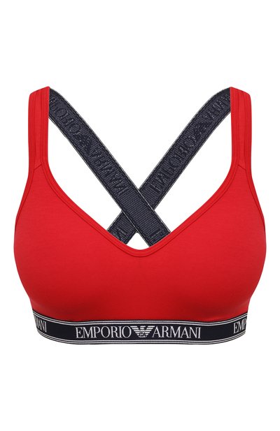 Женский хлопковый бра-топ EMPORIO ARMANI, арт. 163995/2R227