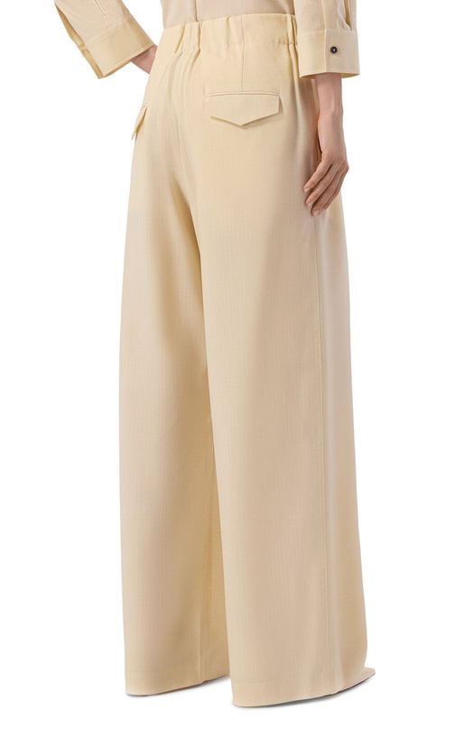 Шерстяные брюки Jil Sander J02KA0383/J40171 Жёлтый  J02KA0383/J40171 Фото 4