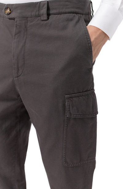 Хлопковые брюки-карго BRUNELLO CUCINELLI, арт. M252DE1890, фото 5