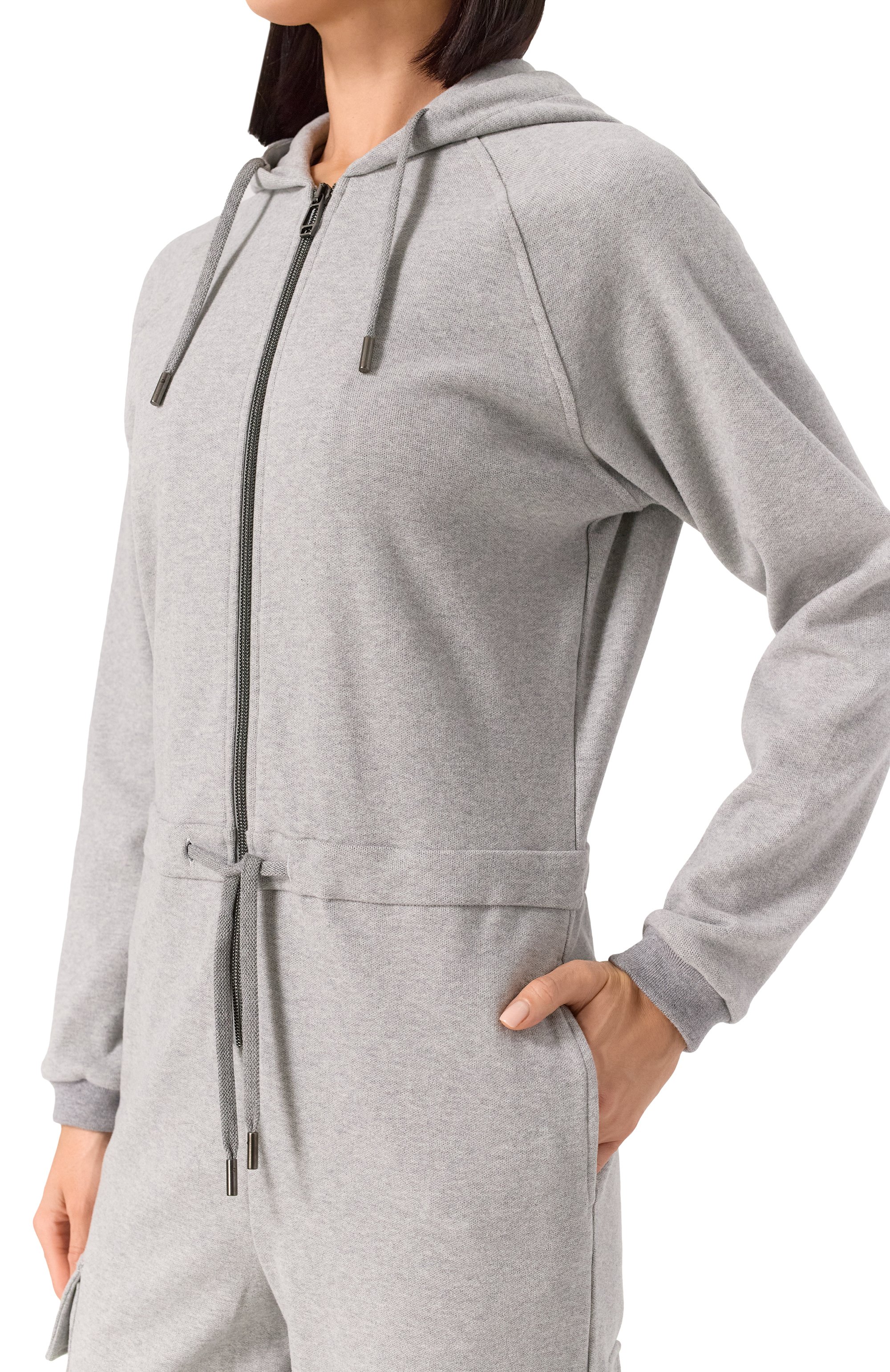 Хлопковый комбинезон MVST светло-серого цвета по цене 190500 руб., арт. 17W049/CT00, фото 5 Хлопковый комбинезон MVST, арт. 17W049/CT00, фото 5