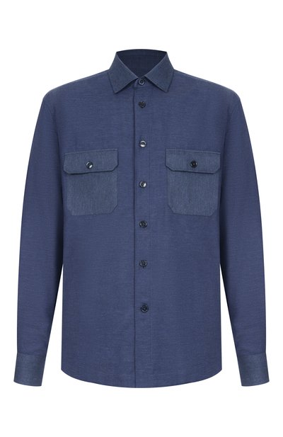 Мужская рубашка из хлопка и кашемира CORNELIANI, арт. 26P219-2611345