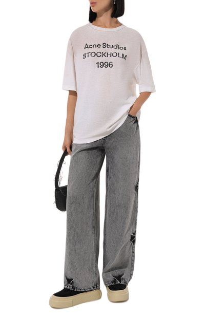 Хлопковая футболка ACNE STUDIOS, арт. FN-UX-TSHI000013, фото 2