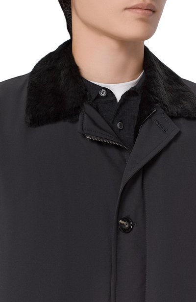 Пальто с подкладкой из ласки KITON, арт. UW2186AV0402L, фото 5