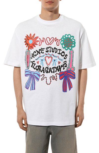 Хлопковая футболка ACNE STUDIOS, арт. FN-MN-TSHI000474, фото 3