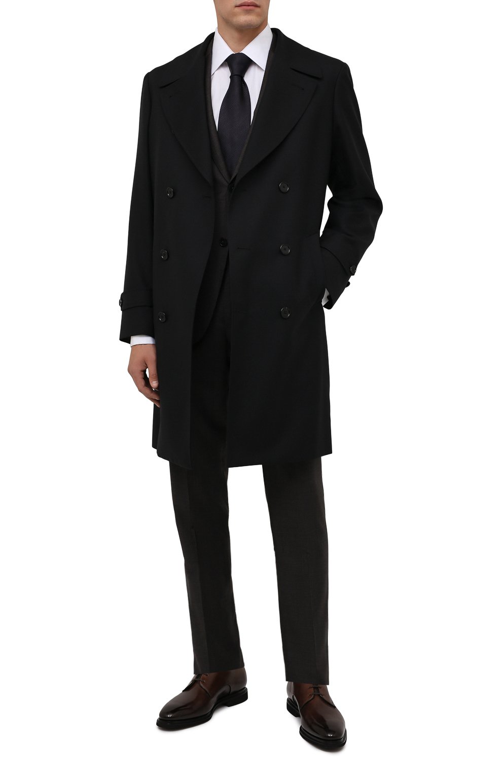 Кожаные дерби SANTONI, арт. MCLG16204SI2EVRTT50, фото 2