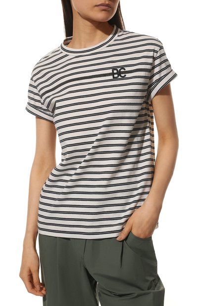 Хлопковая футболка BRUNELLO CUCINELLI, арт. MH994BN420, фото 3