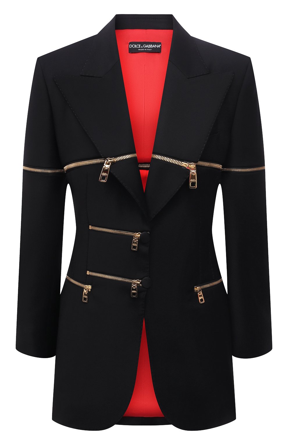 Шерстяной жакет DOLCE & GABBANA черного цвета по цене 370500 руб., арт. F29MAT/FUCEG, фото 1 Шерстяной жакет DOLCE & GABBANA, арт. F29MAT/FUCEG, фото 1