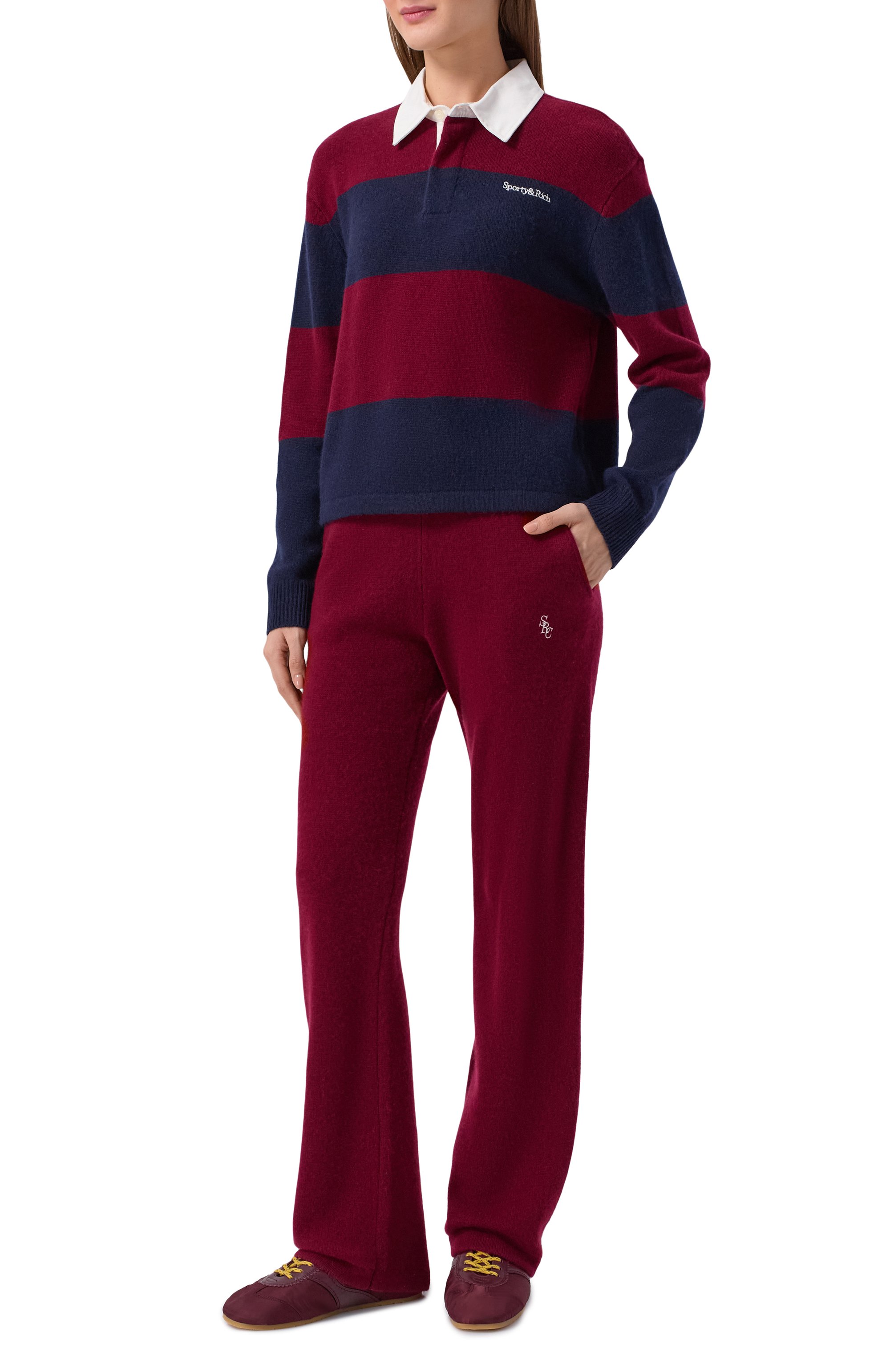 Брюки из кашемира и шерсти SPORTY AND RICH, арт. PA02762302RE10, фото 2