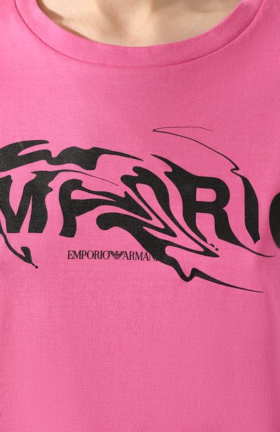 Хлопковая футболка EMPORIO ARMANI, арт. 3H2T7G/2J30Z, фото 5