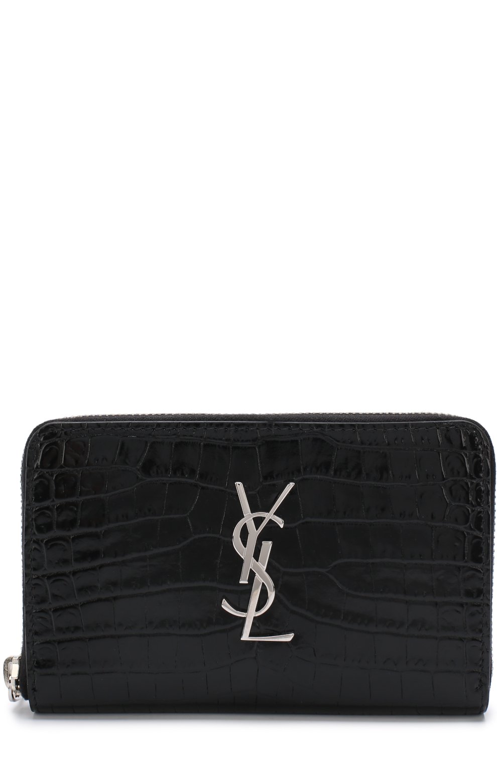 Кожаное портмоне на молнии с логотипом бренда SAINT LAURENT, арт. 495947/DND1N, фото 1