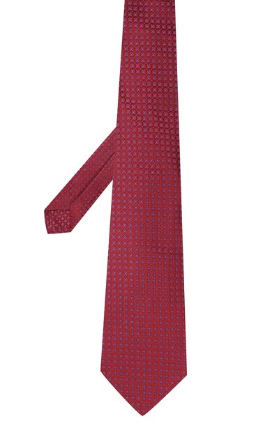 Шелковый галстук KITON красного цвета по цене 26150 руб., арт. UCRVKLC05G30, фото 2 Шелковый галстук KITON, арт. UCRVKLC05G30, фото 2