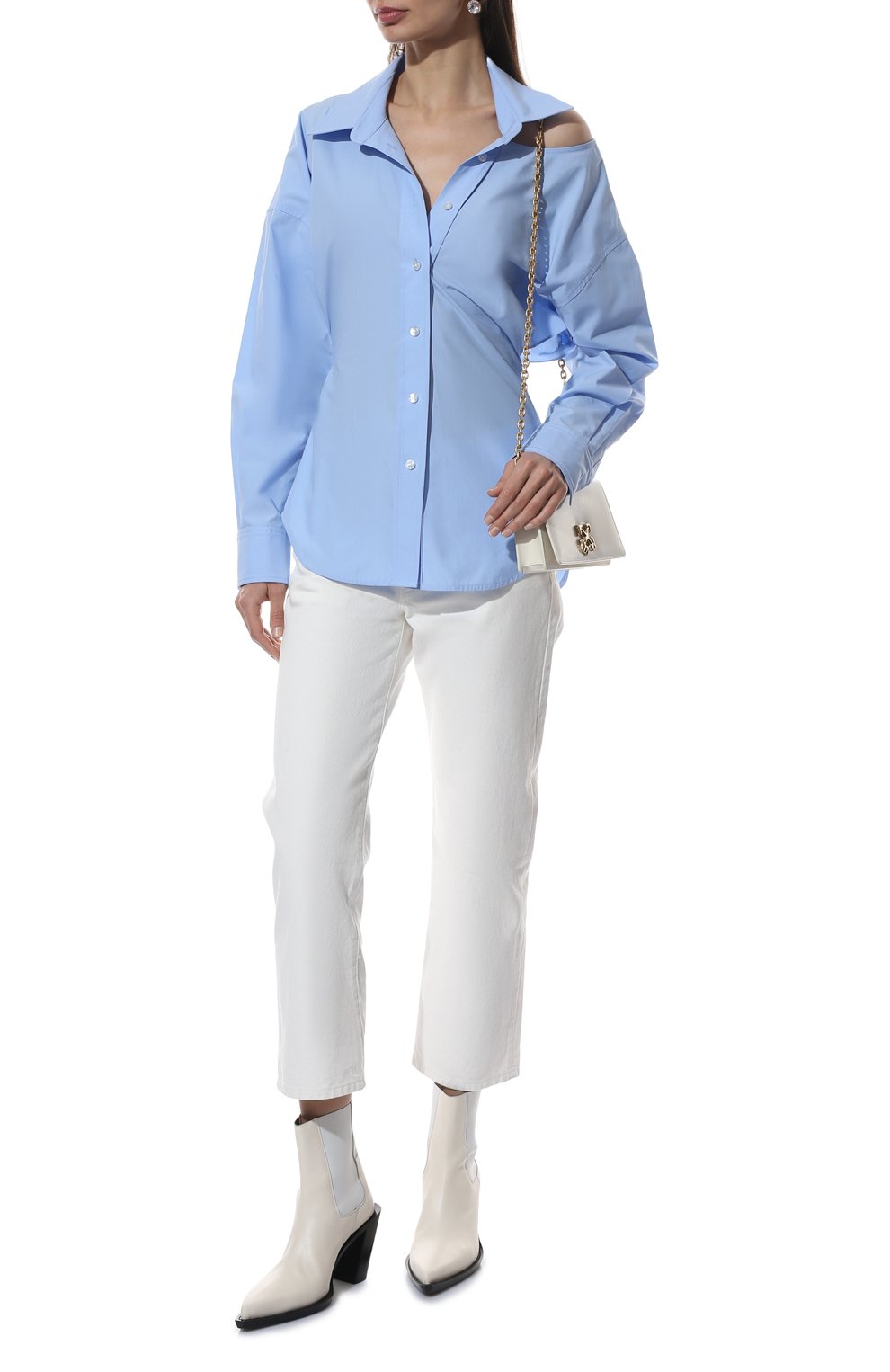 Хлопковая рубашка ALEXANDERWANG.T, арт. 4WC1221292, фото 2