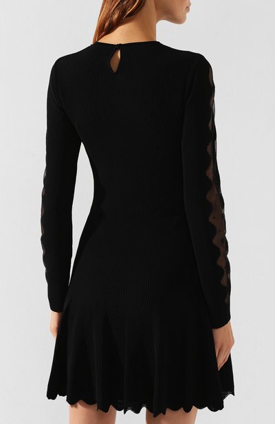Платье из смеси вискозы и шелка ALEXANDER MCQUEEN, арт. 585220/Q1AD9, фото 4