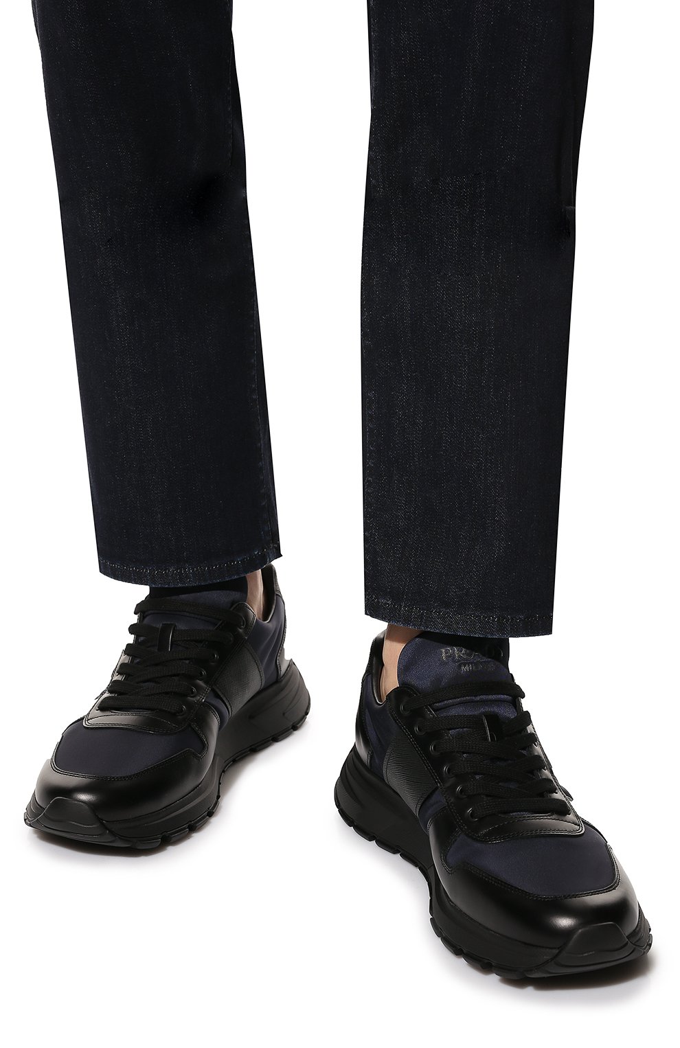 Комбинированные кроссовки prax 1 PRADA, арт. 4E3581-3LFR-F0804-G000, фото 3