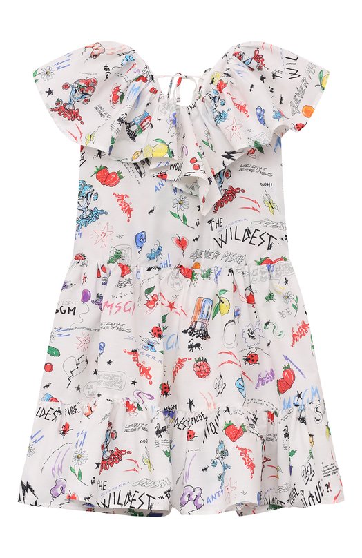 

Хлопковое платье MSGM kids, Белый