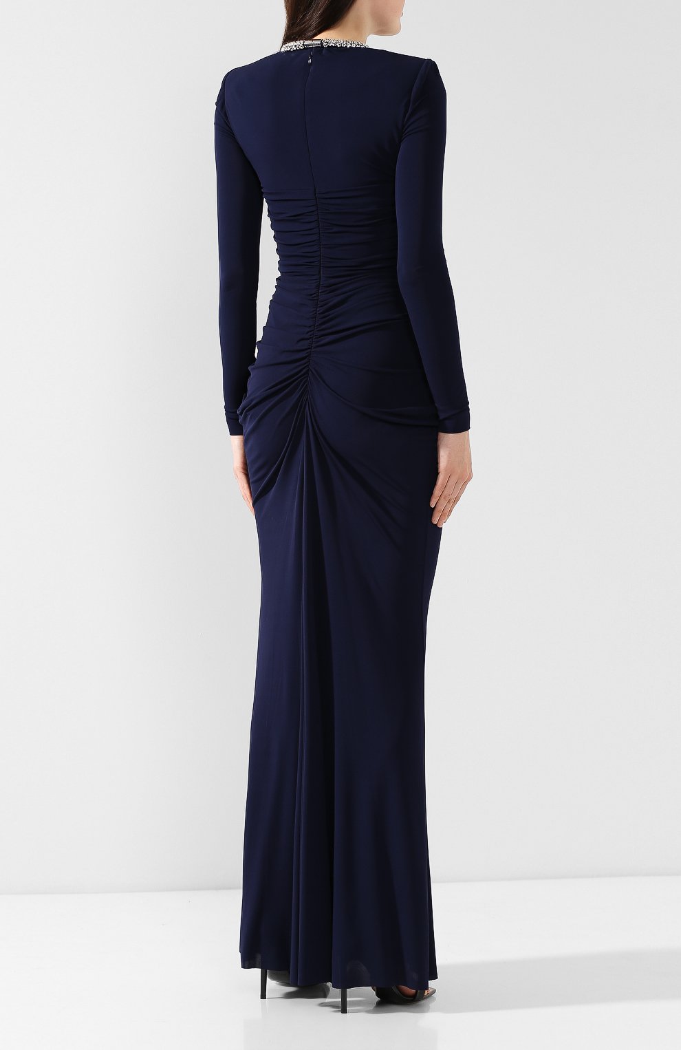 Платье из вискозы ALEXANDER MCQUEEN, арт. 580140/QLAAH, фото 4