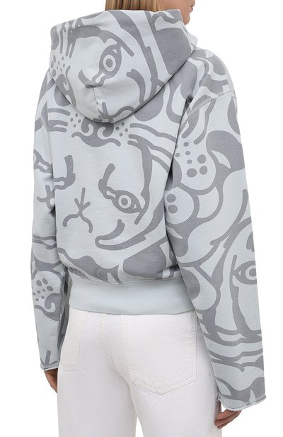 Хлопковое худи KENZO светло-зеленого цвета по цене 46100 руб., арт. FB52SW7834MY, фото 4 Хлопковое худи KENZO, арт. FB52SW7834MY, фото 4