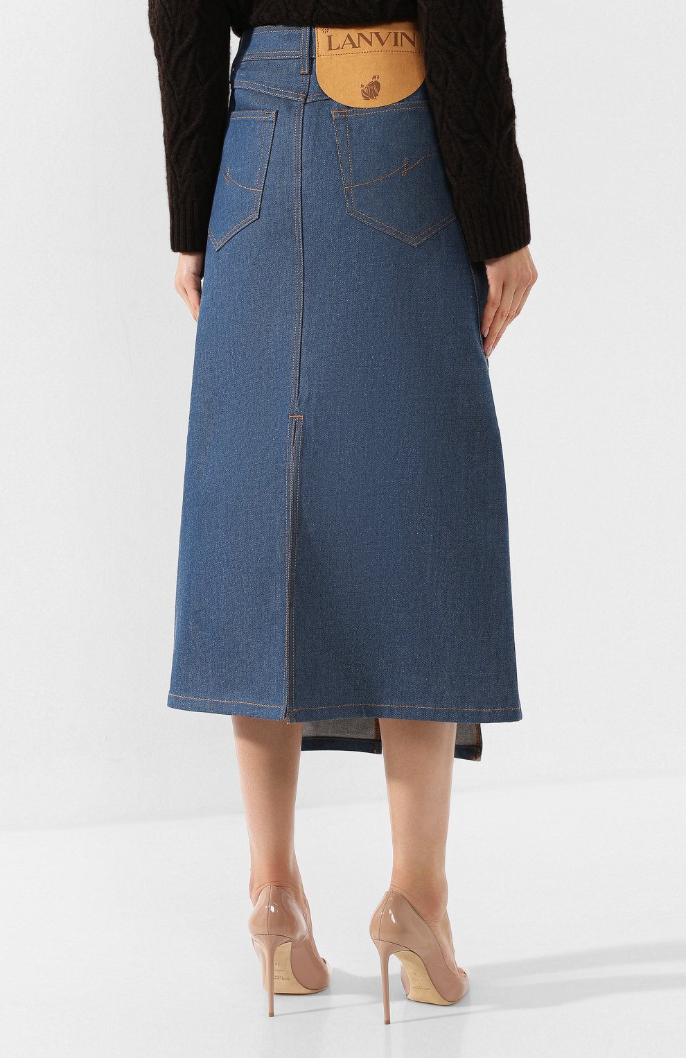 Джинсовая юбка LANVIN, арт. RW-ST414D-DZ01-H19, фото 4