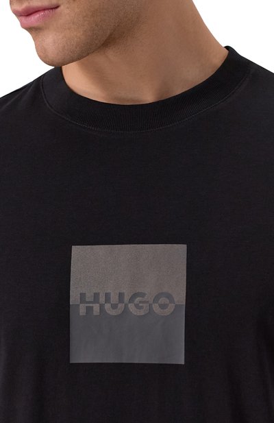 Хлопковая футболка HUGO, арт. 50542784, фото 5